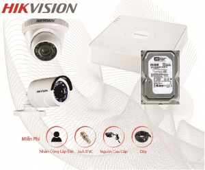 Trọn bộ Camera Hikvision 4 mắt HD 1.0M